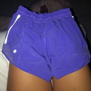 4” bright purple lululemon shorts size 4